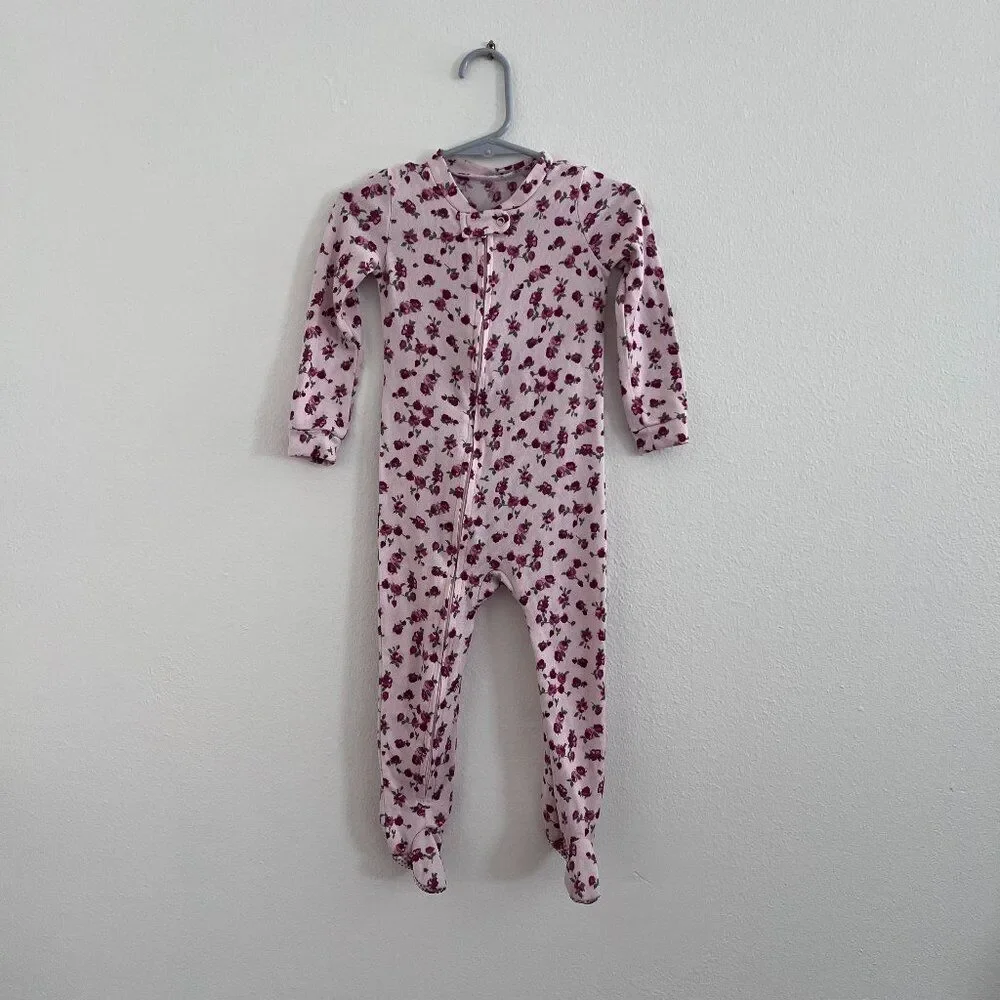 Betsey Johnson Floral Footie Pajama Size 24 Months